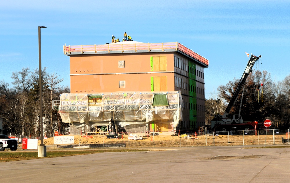 November 2025 construction operations for $55.75 million Collective Training Officers Quarters Project