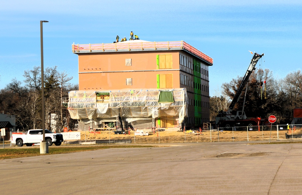 November 2025 construction operations for $55.75 million Collective Training Officers Quarters Project