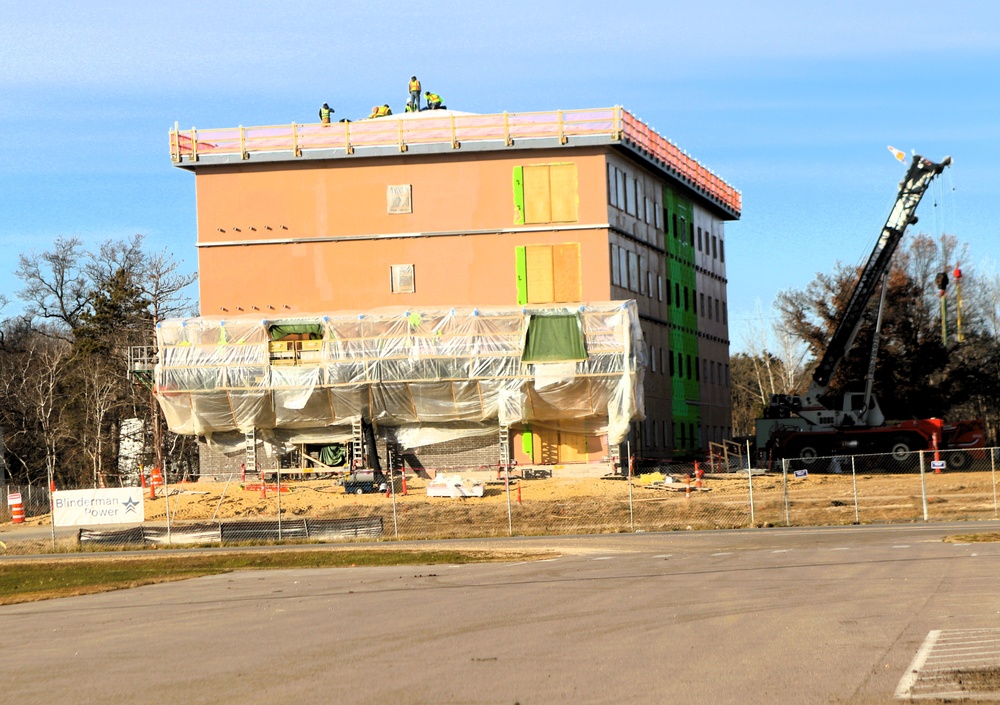 November 2025 construction operations for $55.75 million Collective Training Officers Quarters Project