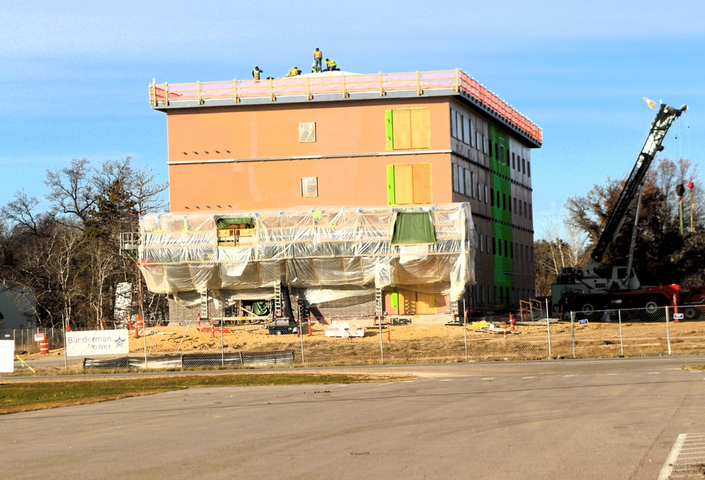 November 2025 construction operations for $55.75 million Collective Training Officers Quarters Project
