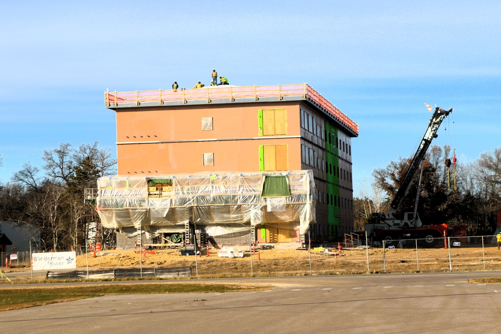 November 2025 construction operations for $55.75 million Collective Training Officers Quarters Project