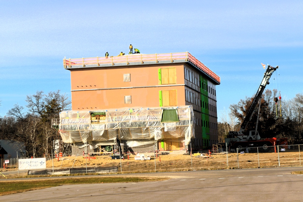 November 2025 construction operations for $55.75 million Collective Training Officers Quarters Project