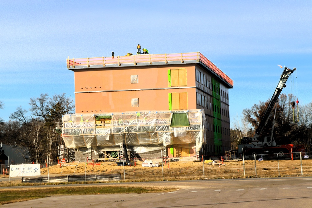 November 2025 construction operations for $55.75 million Collective Training Officers Quarters Project