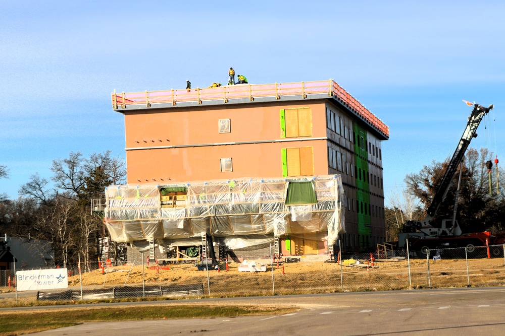 November 2025 construction operations for $55.75 million Collective Training Officers Quarters Project