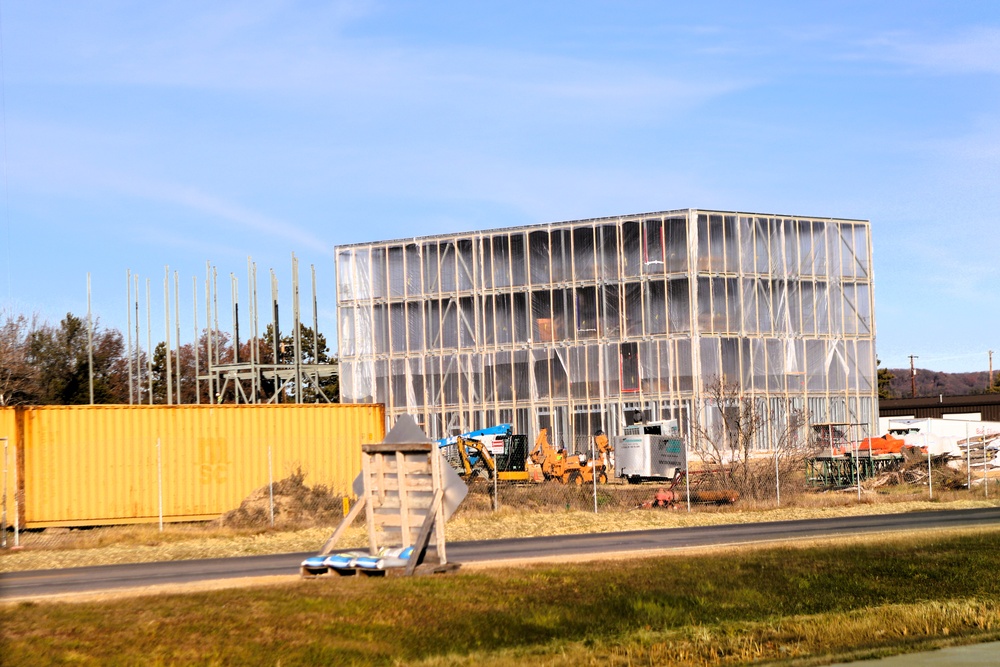November 2025 construction operations for $55.75 million Collective Training Officers Quarters Project