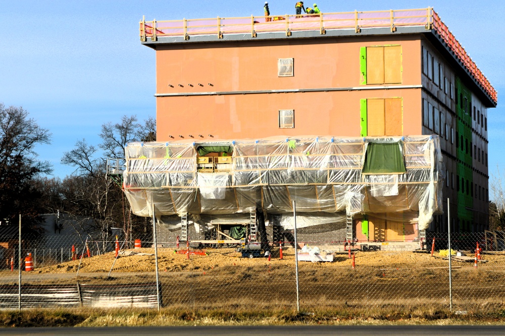 November 2025 construction operations for $55.75 million Collective Training Officers Quarters Project