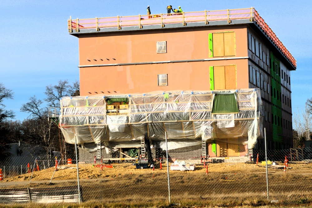November 2025 construction operations for $55.75 million Collective Training Officers Quarters Project