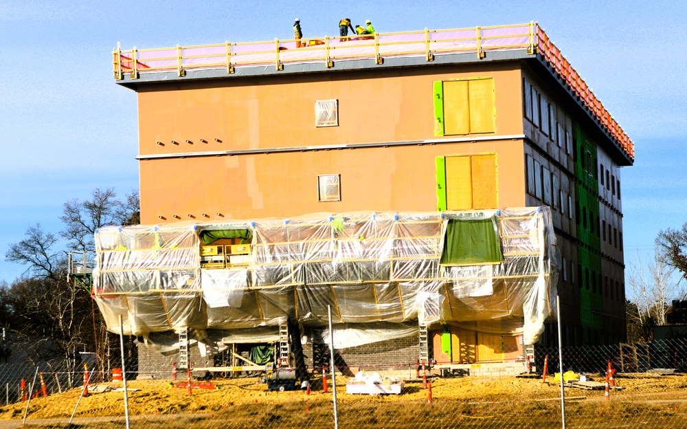 November 2025 construction operations for $55.75 million Collective Training Officers Quarters Project