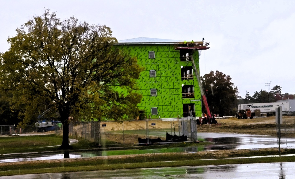 October 2025 construction operations for $55.75 million Collective Training Officers Quarters Project