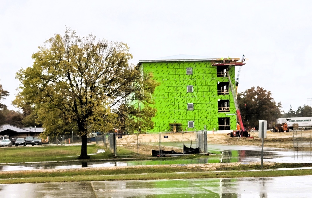 October 2025 construction operations for $55.75 million Collective Training Officers Quarters Project