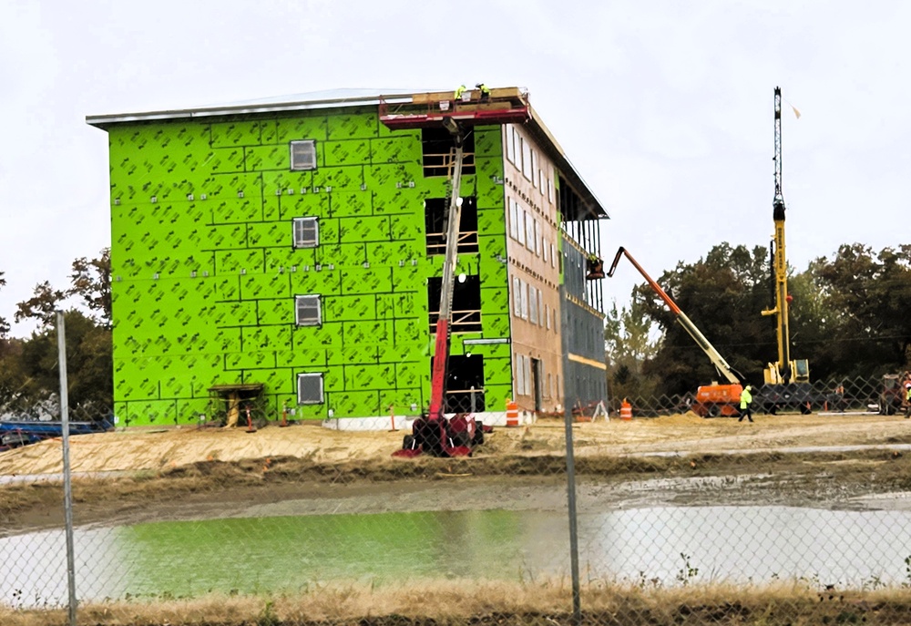 October 2025 construction operations for $55.75 million Collective Training Officers Quarters Project