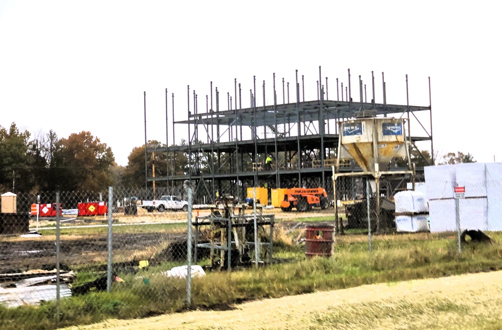 October 2025 construction operations for $55.75 million Collective Training Officers Quarters Project