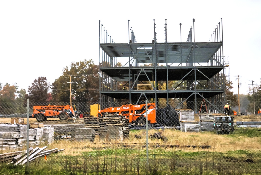 October 2025 construction operations for $55.75 million Collective Training Officers Quarters Project