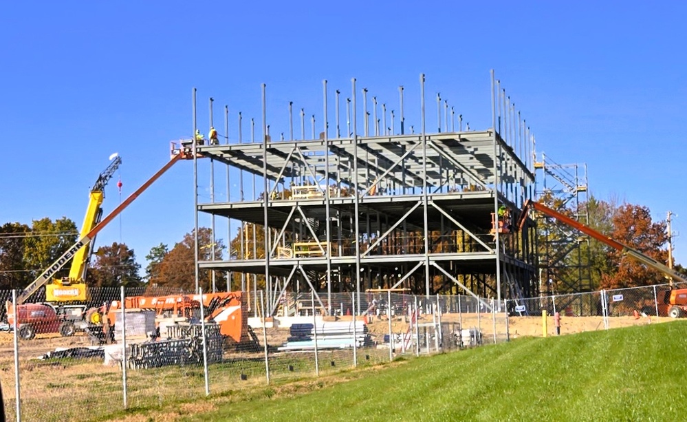 October 2025 construction operations for $55.75 million Collective Training Officers Quarters Project