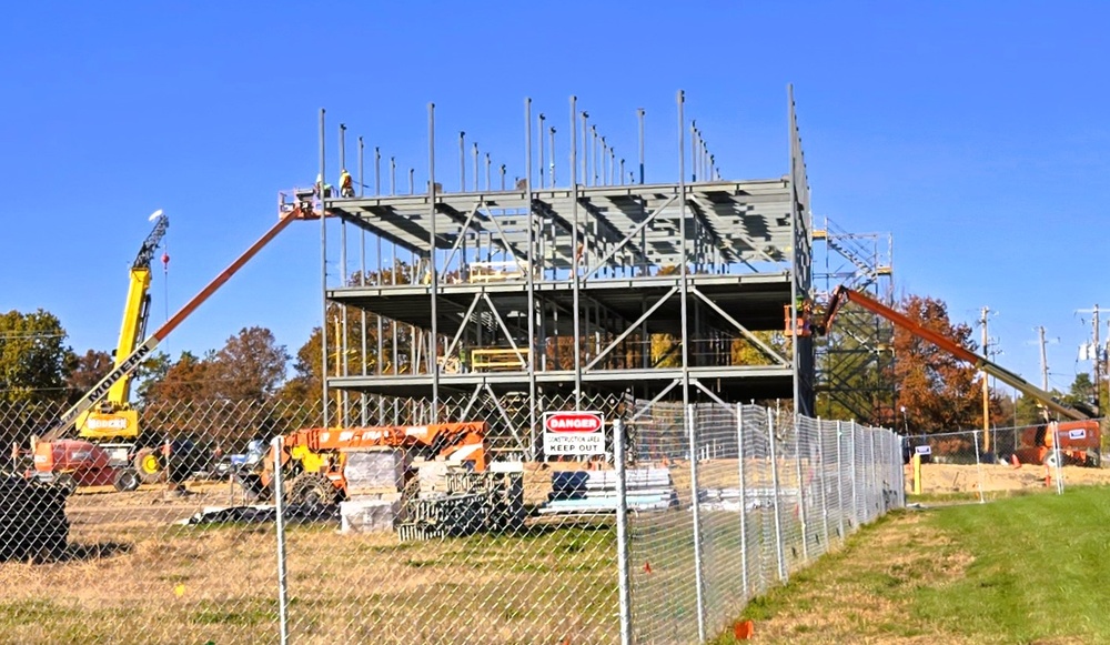 October 2025 construction operations for $55.75 million Collective Training Officers Quarters Project