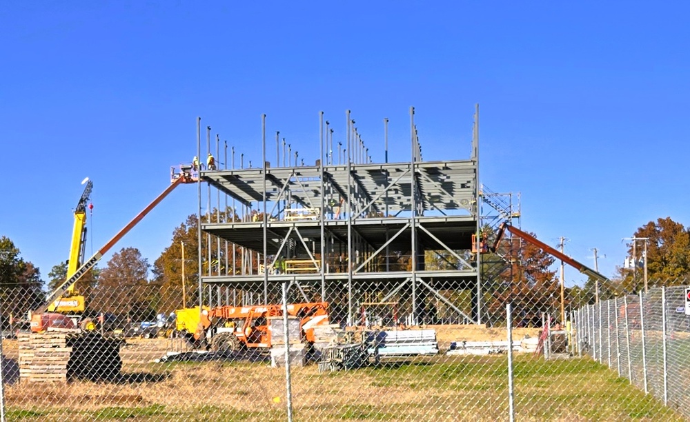 October 2025 construction operations for $55.75 million Collective Training Officers Quarters Project