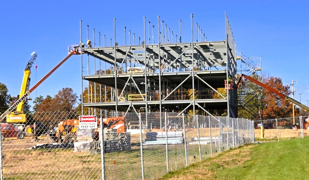 October 2025 construction operations for $55.75 million Collective Training Officers Quarters Project