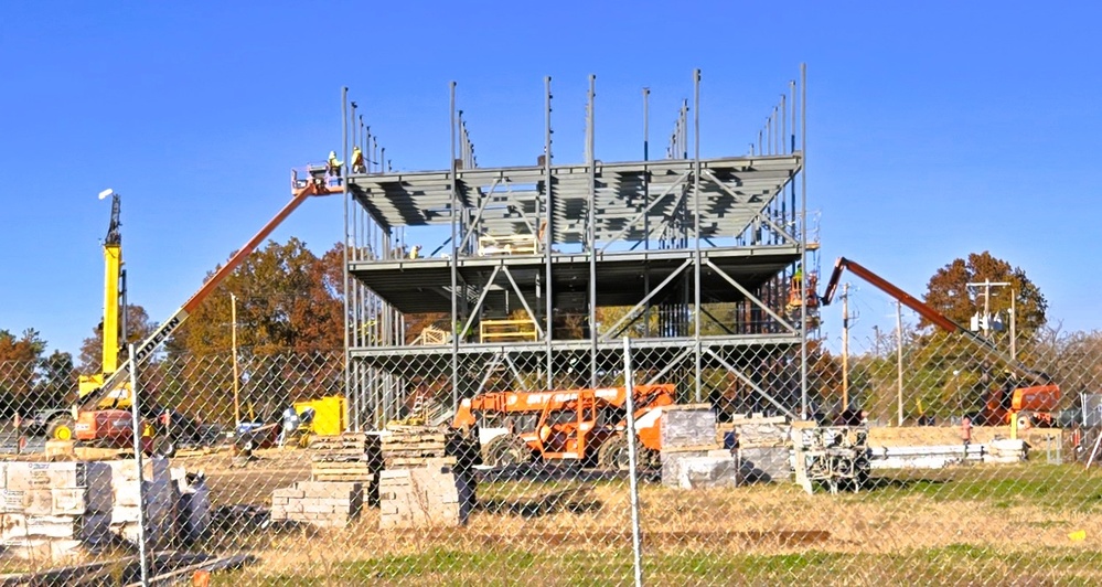 October 2025 construction operations for $55.75 million Collective Training Officers Quarters Project