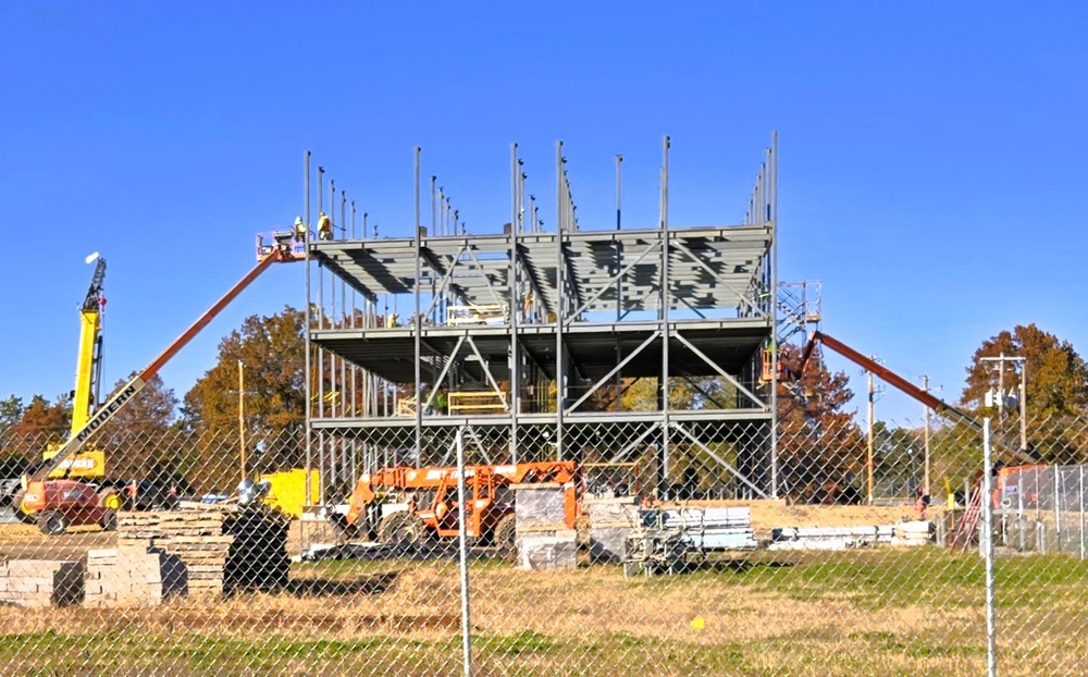 October 2025 construction operations for $55.75 million Collective Training Officers Quarters Project