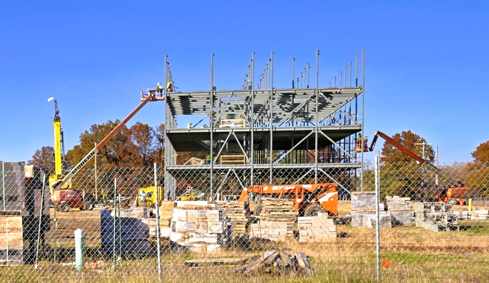 October 2025 construction operations for $55.75 million Collective Training Officers Quarters Project