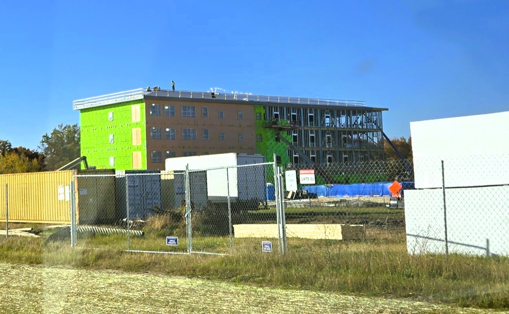 October 2025 construction operations for $55.75 million Collective Training Officers Quarters Project