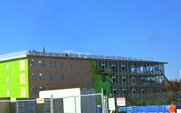 October 2025 construction operations for $55.75 million Collective Training Officers Quarters Project