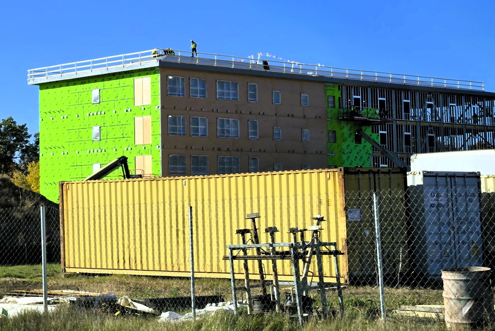 October 2025 construction operations for $55.75 million Collective Training Officers Quarters Project