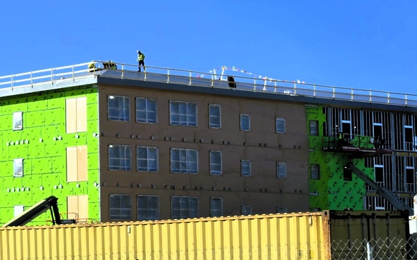 October 2025 construction operations for $55.75 million Collective Training Officers Quarters Project