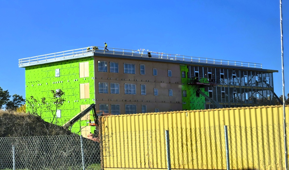 October 2025 construction operations for $55.75 million Collective Training Officers Quarters Project