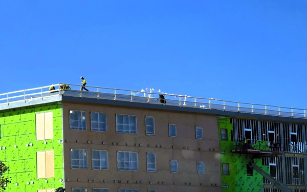 October 2025 construction operations for $55.75 million Collective Training Officers Quarters Project