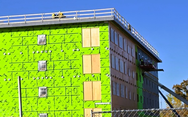 October 2025 construction operations for $55.75 million Collective Training Officers Quarters Project