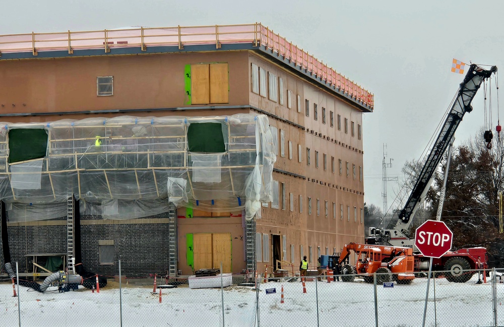 Fort McCoy’s $55.75 million Collective Training Officers Quarters Project nearly 35 percent finished as December 2025 begins