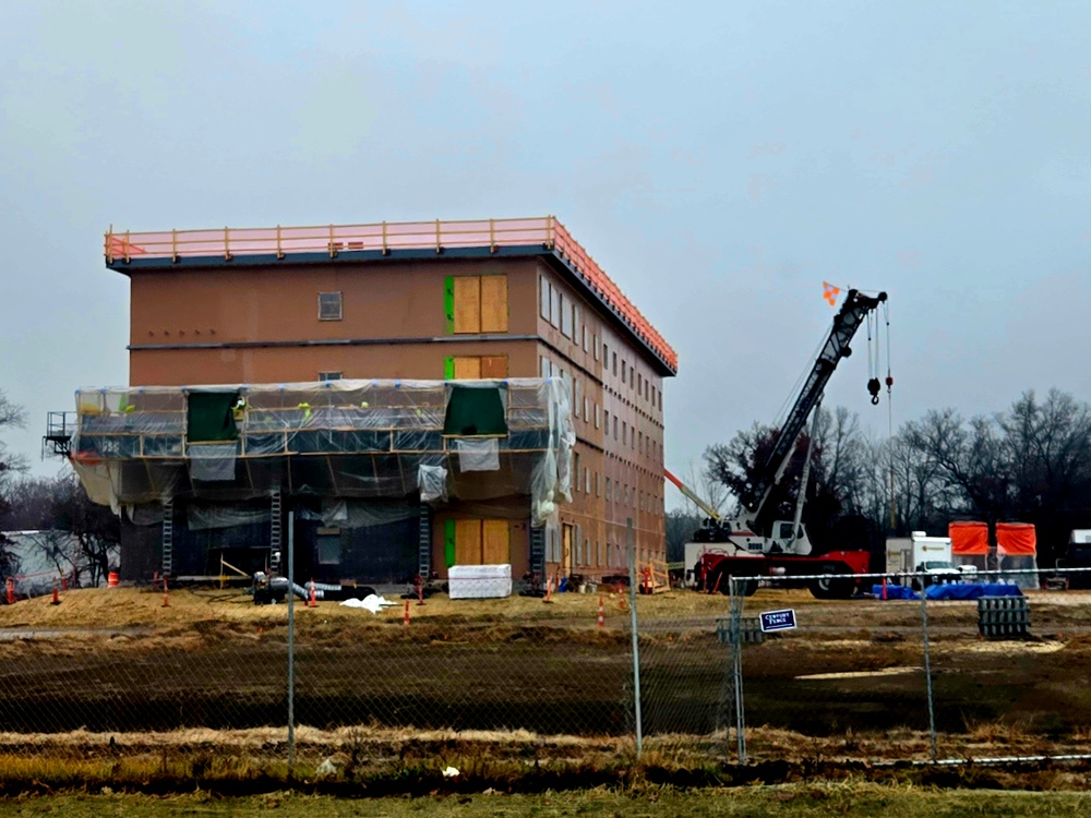 Fort McCoy’s $55.75 million Collective Training Officers Quarters Project nearly 35 percent finished as December 2025 begins
