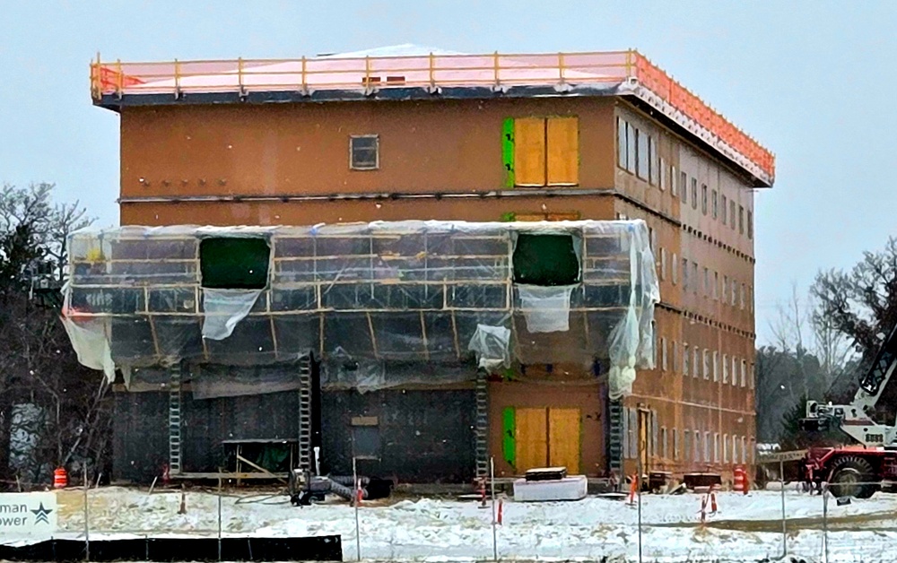 Fort McCoy’s $55.75 million Collective Training Officers Quarters Project nearly 35 percent finished as December 2025 begins