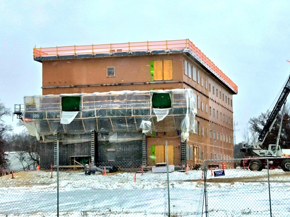 Fort McCoy’s $55.75 million Collective Training Officers Quarters Project nearly 35 percent finished as December 2025 begins