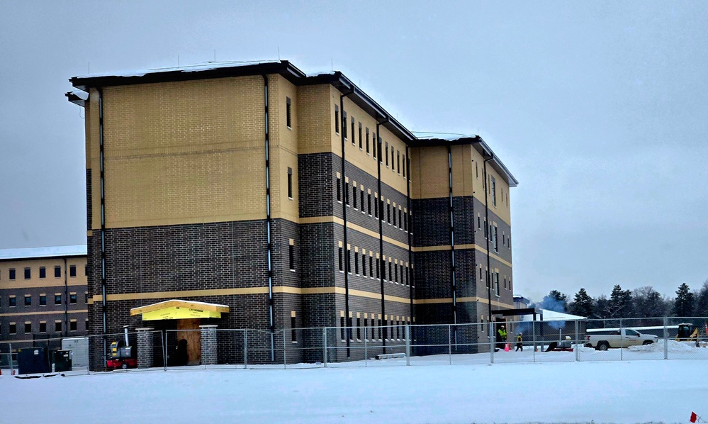 Fort McCoy East Barracks Project nearly 90 percent done at beginning of December 2025