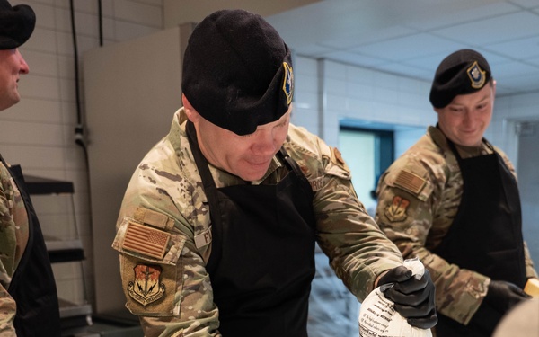 Malmstrom leadership serves Thanksgiving lunch