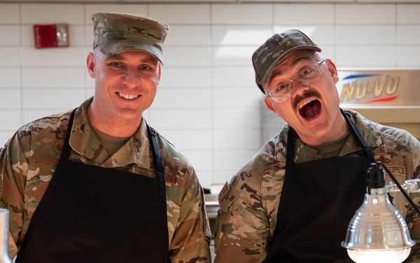 Malmstrom leadership serves Thanksgiving lunch