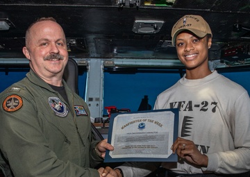 George Washington Recognizes Sailors as Warfighter of the Week