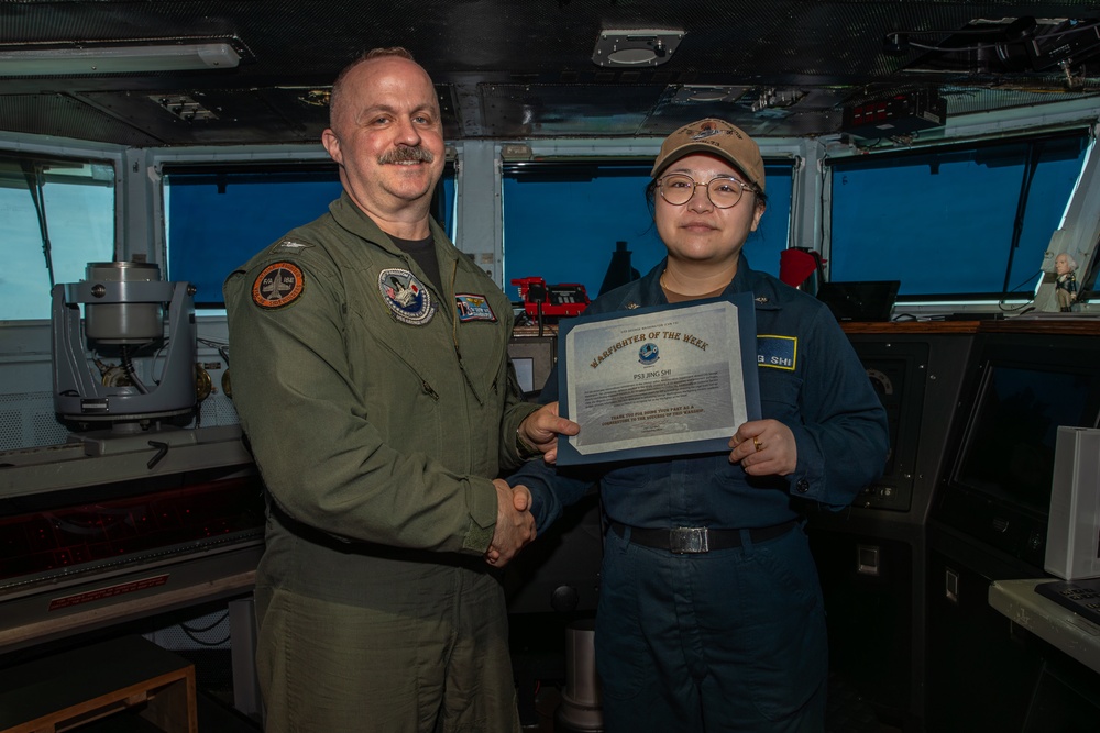George Washington Recognizes Sailors as Warfighter of the Week