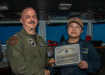 George Washington Recognizes Sailors as Warfighter of the Week
