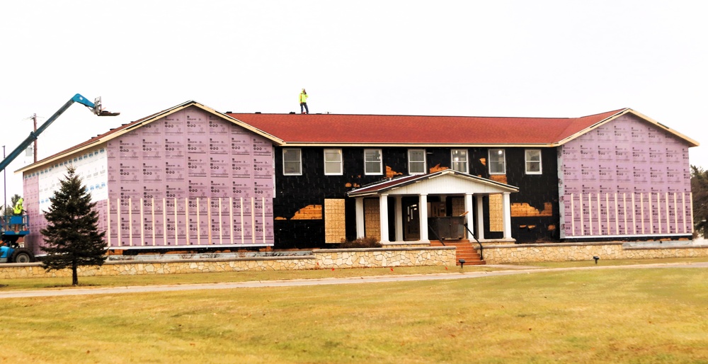 U.S. Army Garrison-Fort McCoy Headquarters building renovation under way; work began Oct. 1