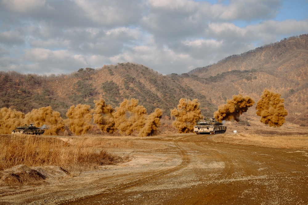 2-23 Infantry Conducts Combined Arms Live-Fire Exercise in South Korea