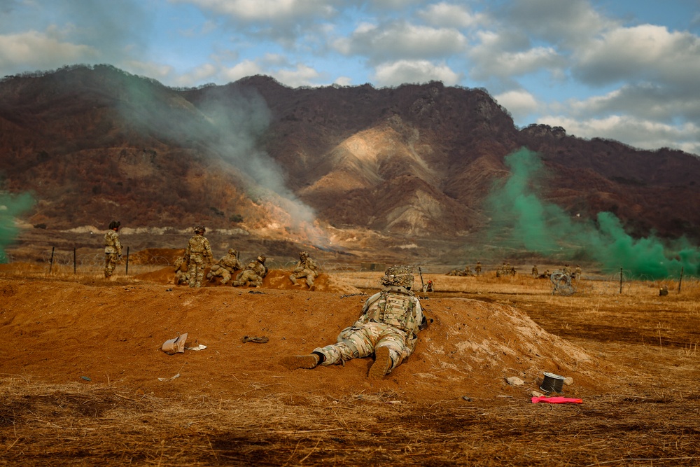 2-23 Infantry Conducts Combined Arms Live-Fire Exercise in South Korea