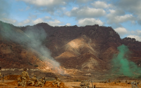 2-23 Infantry Conducts Combined Arms Live-Fire Exercise in South Korea