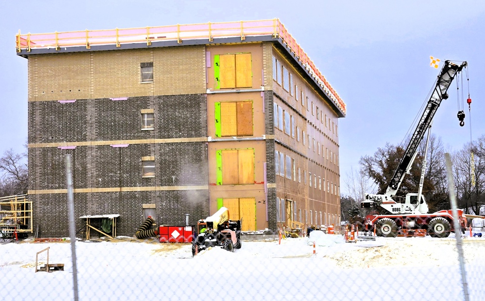 Fort McCoy’s $55.75 million Collective Training Officers Quarters Project nearly 35 percent finished as December 2025 begins