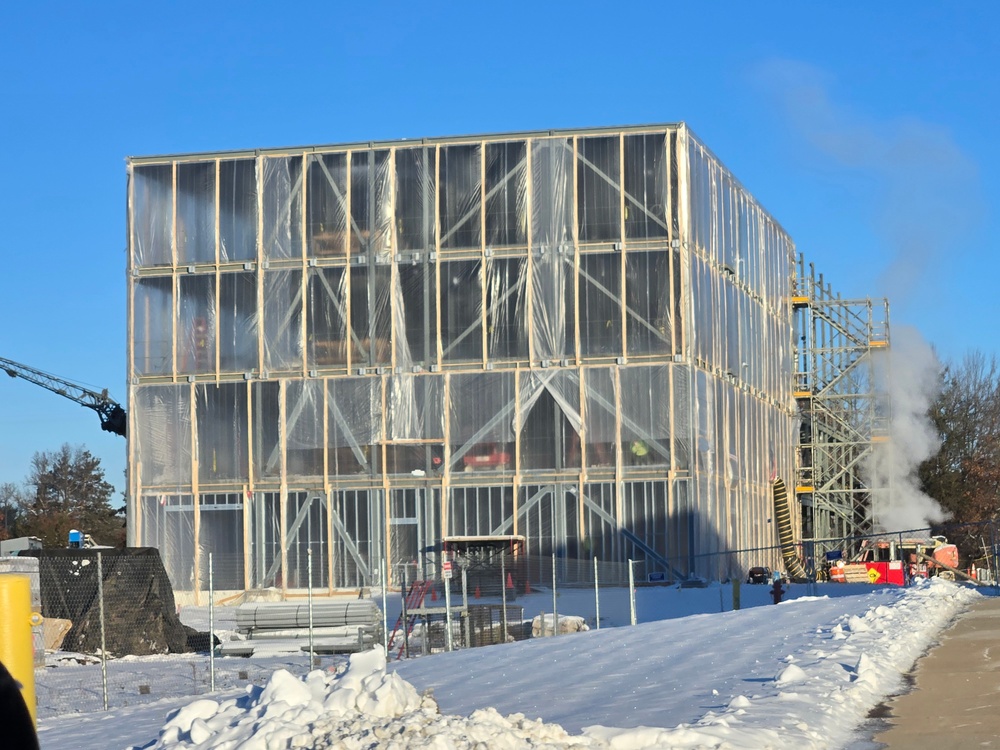 Fort McCoy’s $55.75 million Collective Training Officers Quarters Project nearly 35 percent finished as December 2025 begins