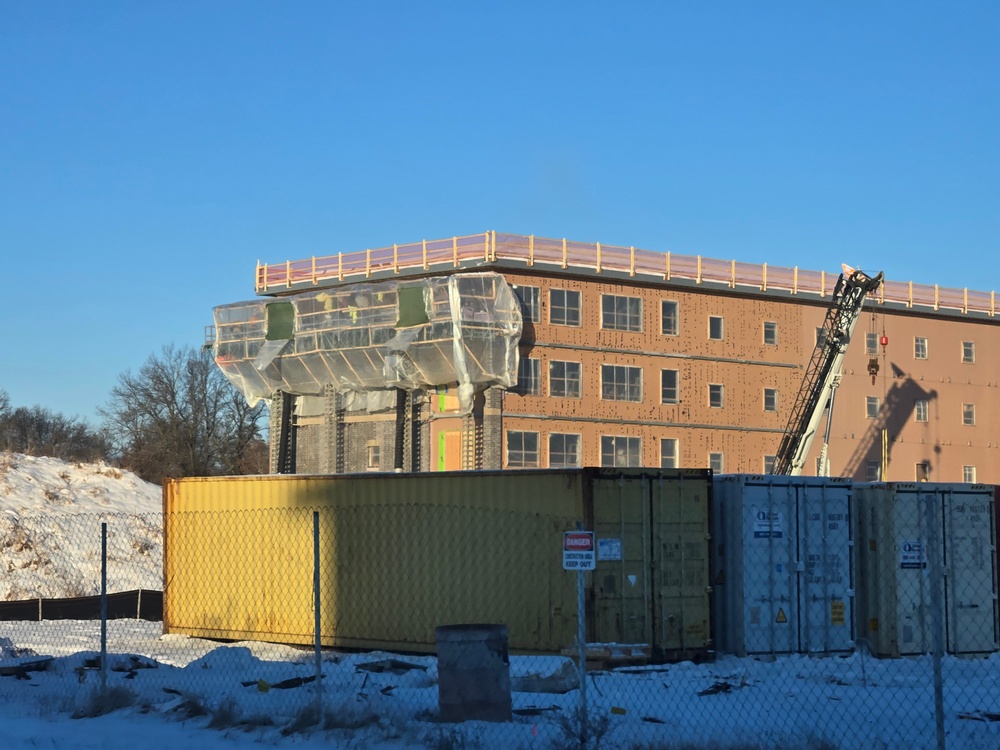 Fort McCoy’s $55.75 million Collective Training Officers Quarters Project nearly 35 percent finished as December 2025 begins
