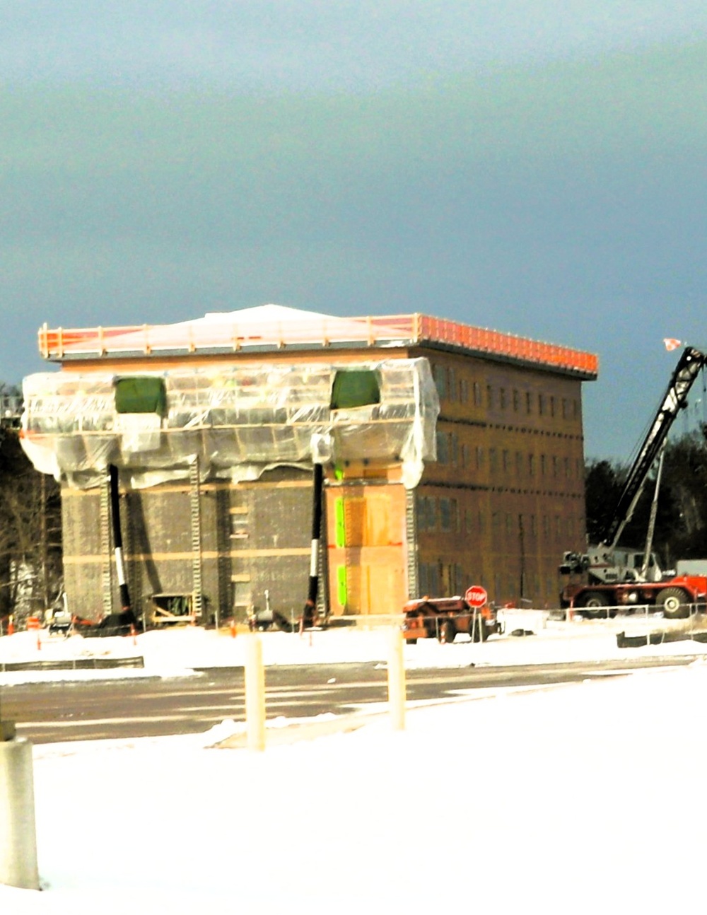 Fort McCoy’s $55.75 million Collective Training Officers Quarters Project construction continues during December