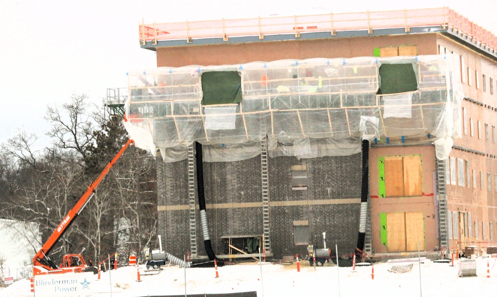 Fort McCoy’s $55.75 million Collective Training Officers Quarters Project construction continues during December